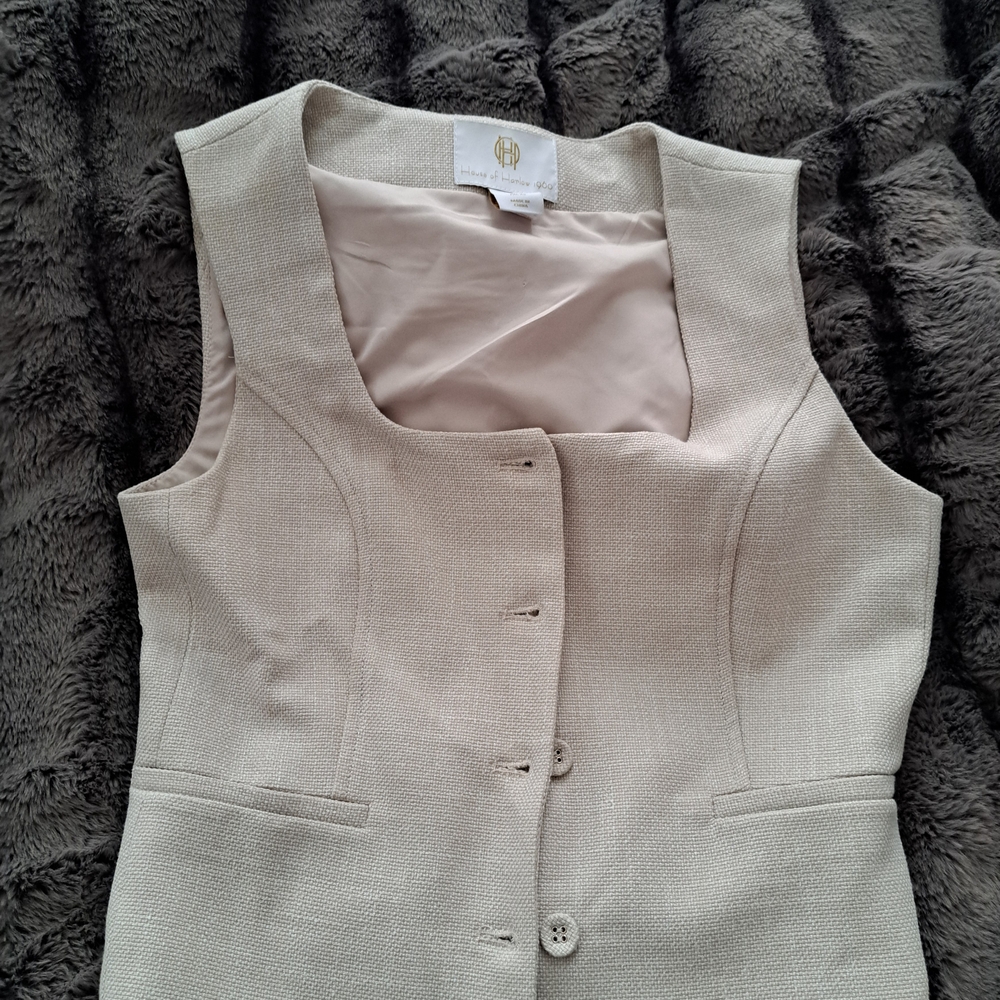House of Harlow 1960 Textured Beige Top